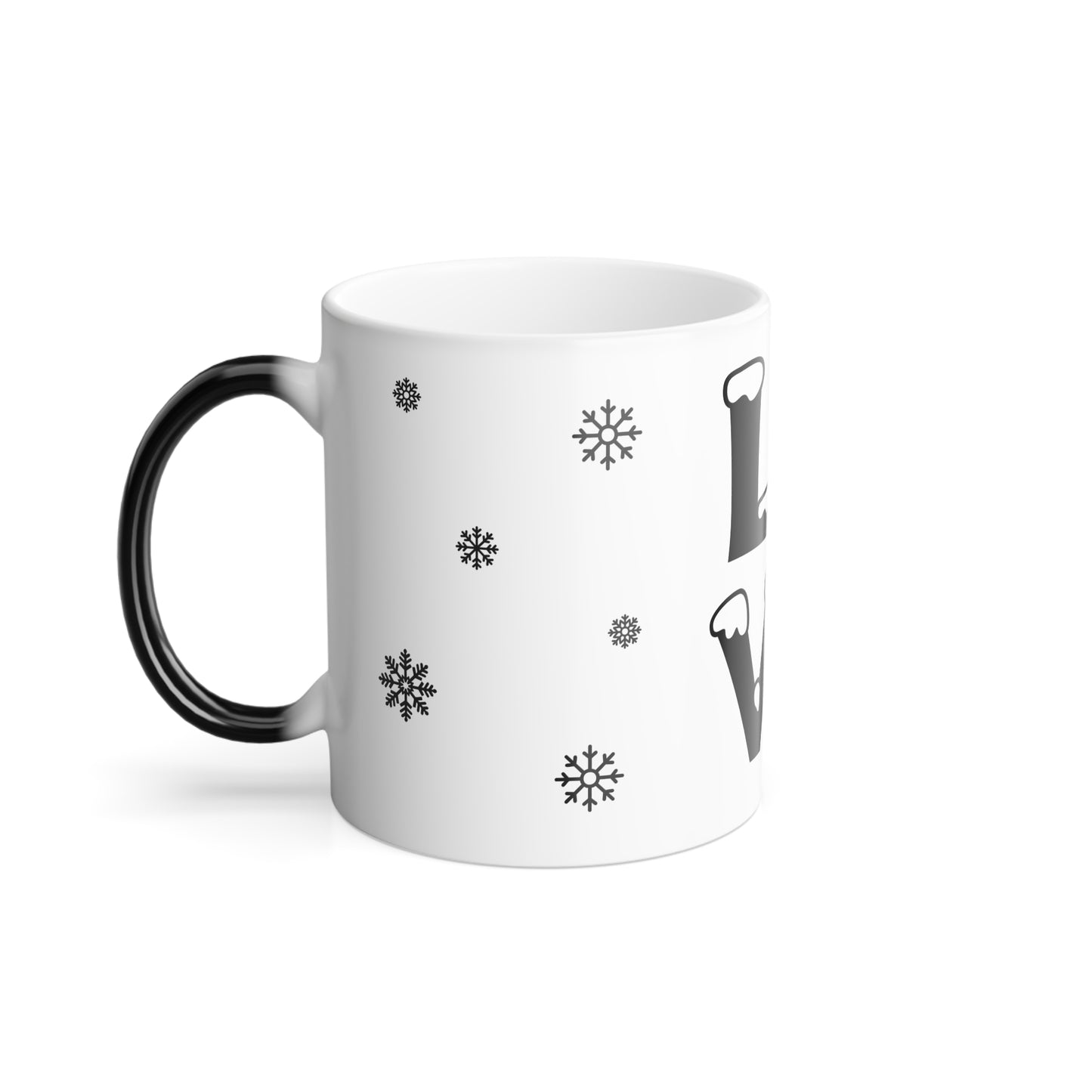 'Love Pickleball (Snowflakes)' - Color Morphing Mug, 11oz