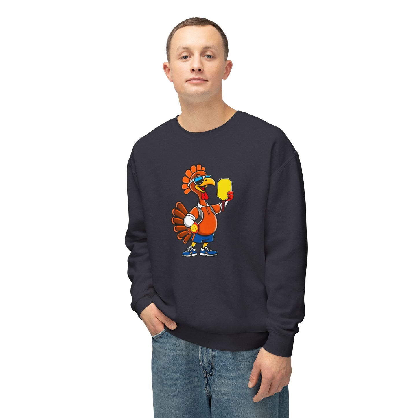 'Thanksgiving Pickleball Turkey' Unisex Sweater