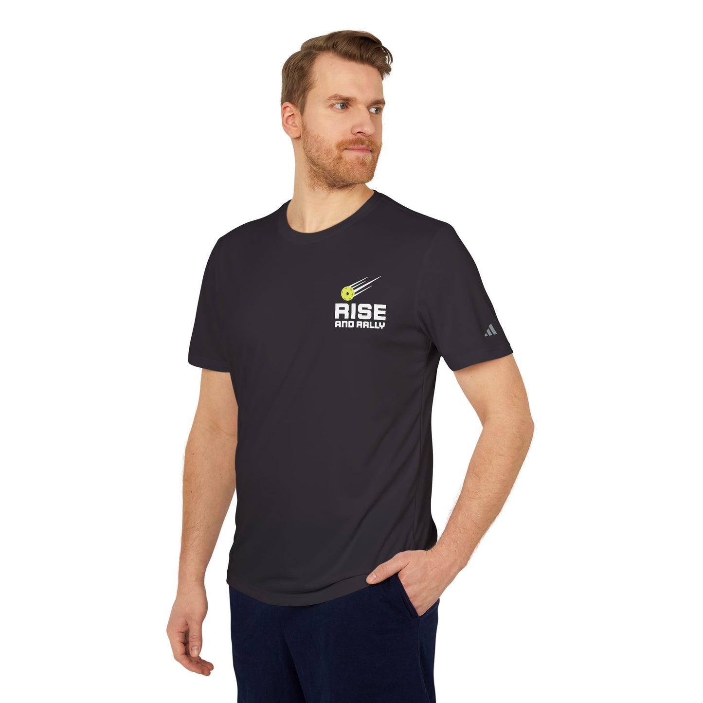 'Rise and Rally' Adidas Unisex Performance Tee